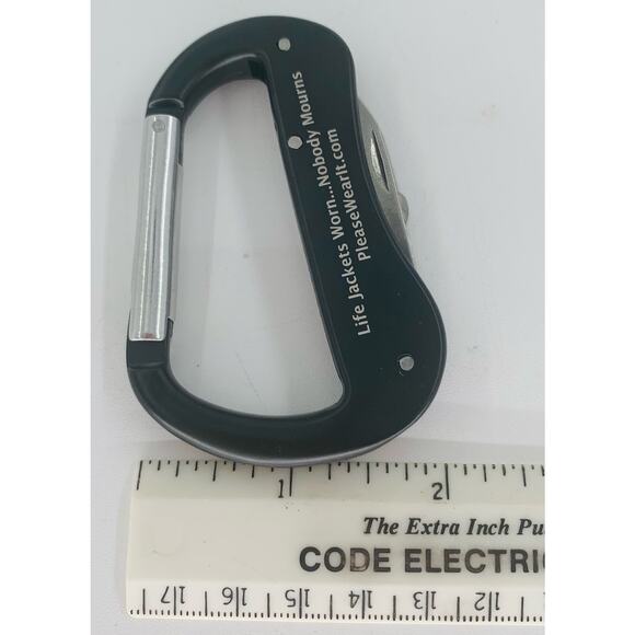 Carabiner Hook Heavy Duty Keychain Multi Tool Camp Tool Stainless Spring Clasp - Picture 6 of 7